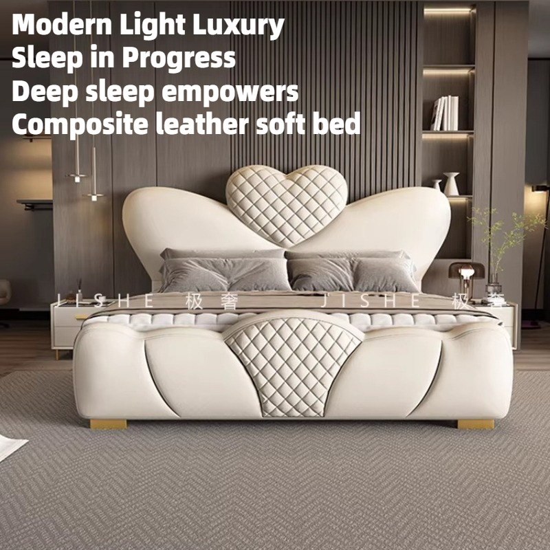 King Size Bed Frame With Storage Drawers - Rangka Tempat Tidur Ukuran Queen 200x220cm,