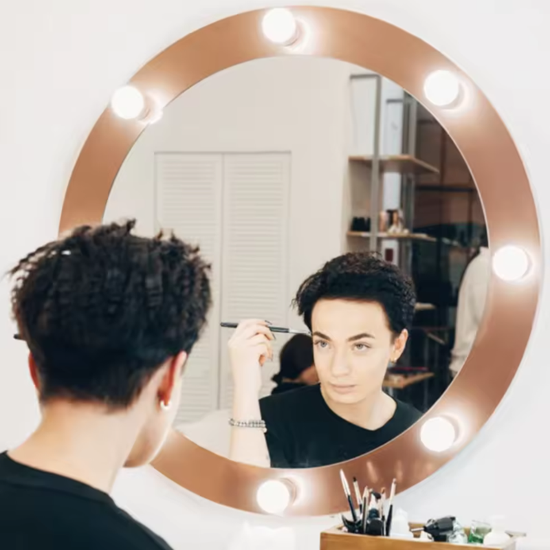 Dressing Table Vanity With Lighted Mirror - Lampu LED Hollywood Vanity USB dengan