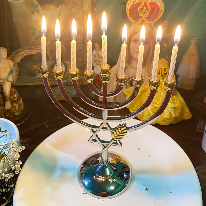 Tables - Tempat Lilin Hanukkah Menorah 9 Cabang