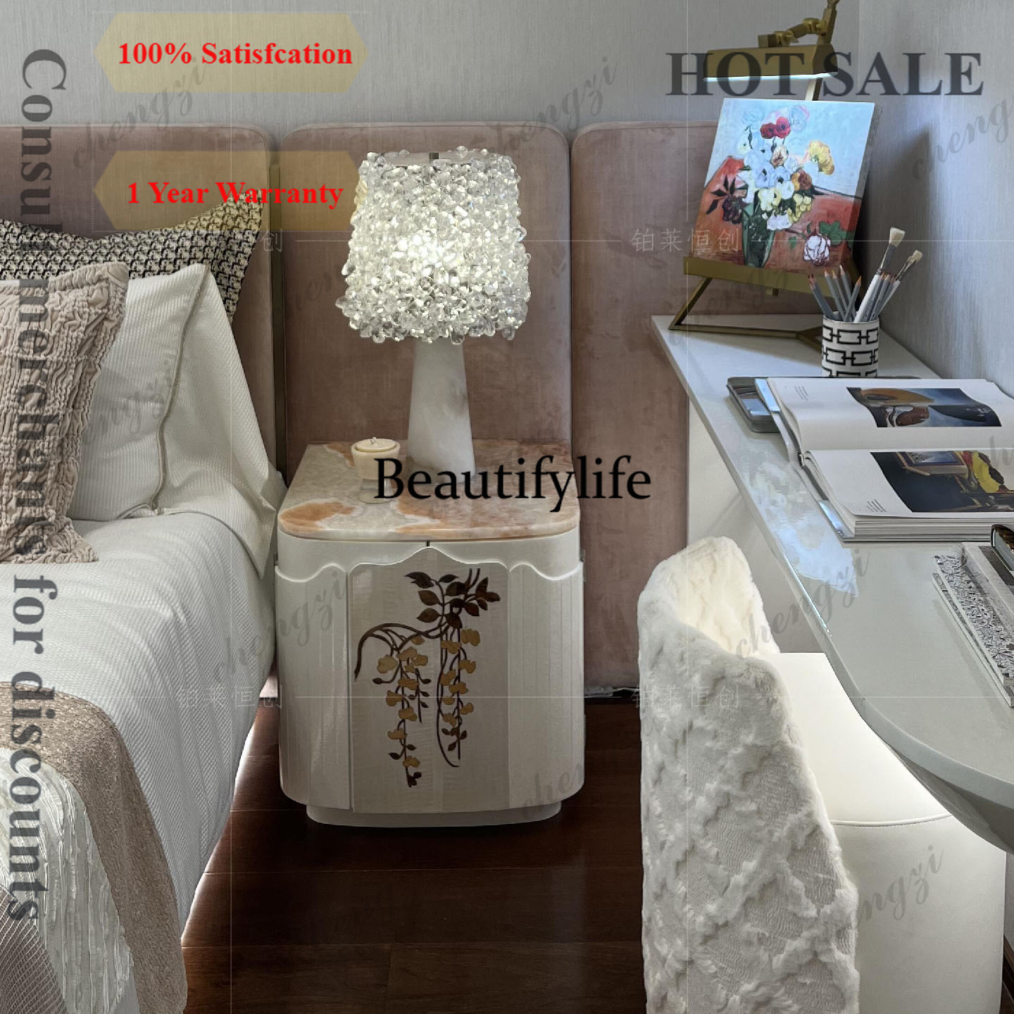 Tables - Meja samping tempat tidur mewah bergaya