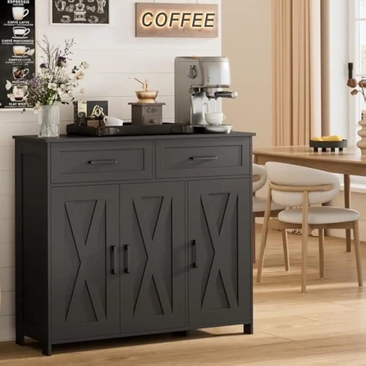 Storage - Lemari Penyimpanan Kopi dengan Laci, Lemari