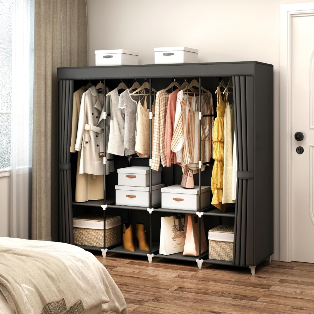 Wardrobe Closet Portable Fabric Cover - Lemari Pakaian Portabel Pengiriman AS 67