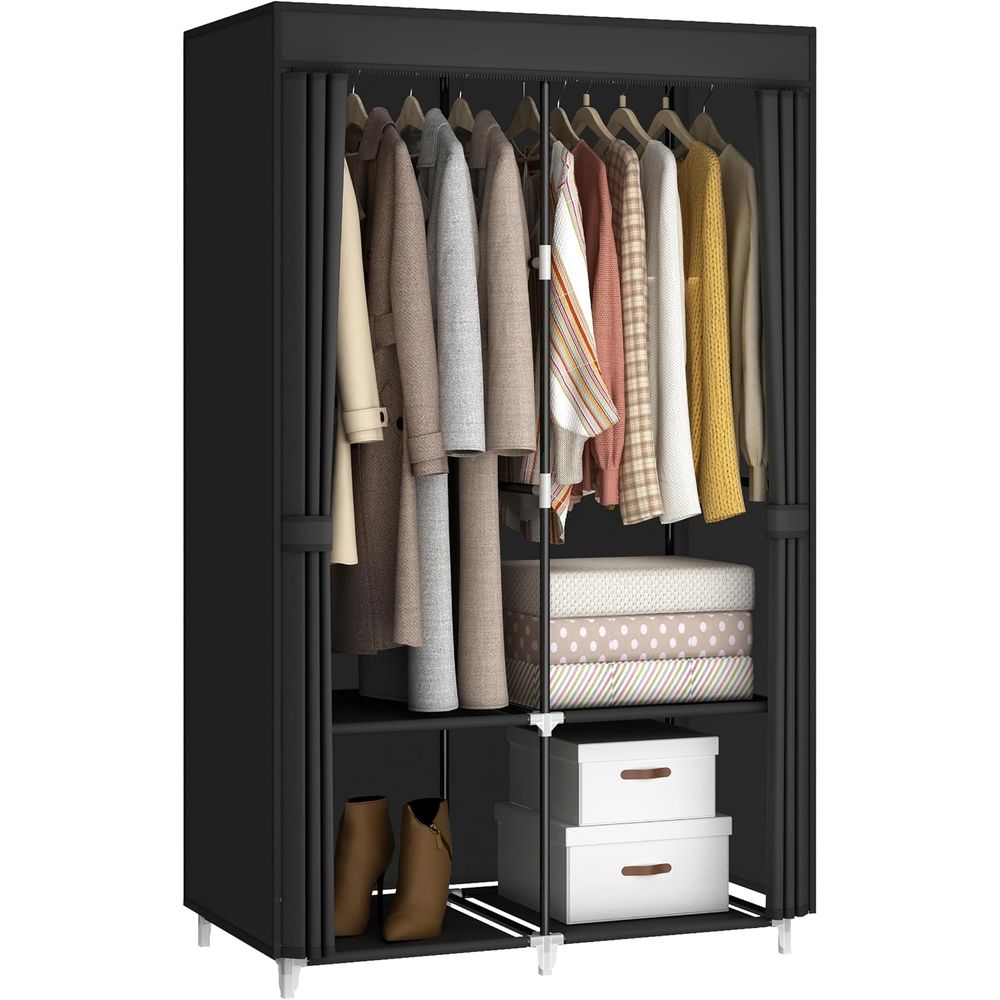 Wardrobe Closet Portable Fabric Cover - Lemari Pakaian Portabel untuk Ruangan Kecil,