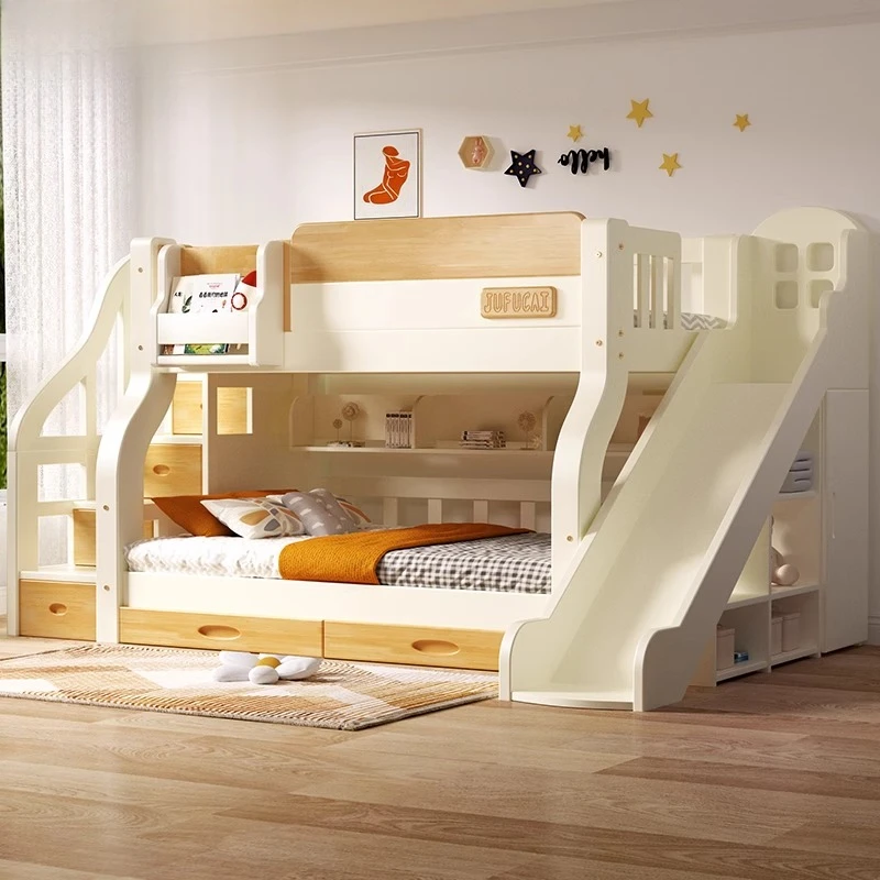 King Size Bed Frame With Storage Drawers - Tempat Tidur Tingkat Double dengan Tangga,