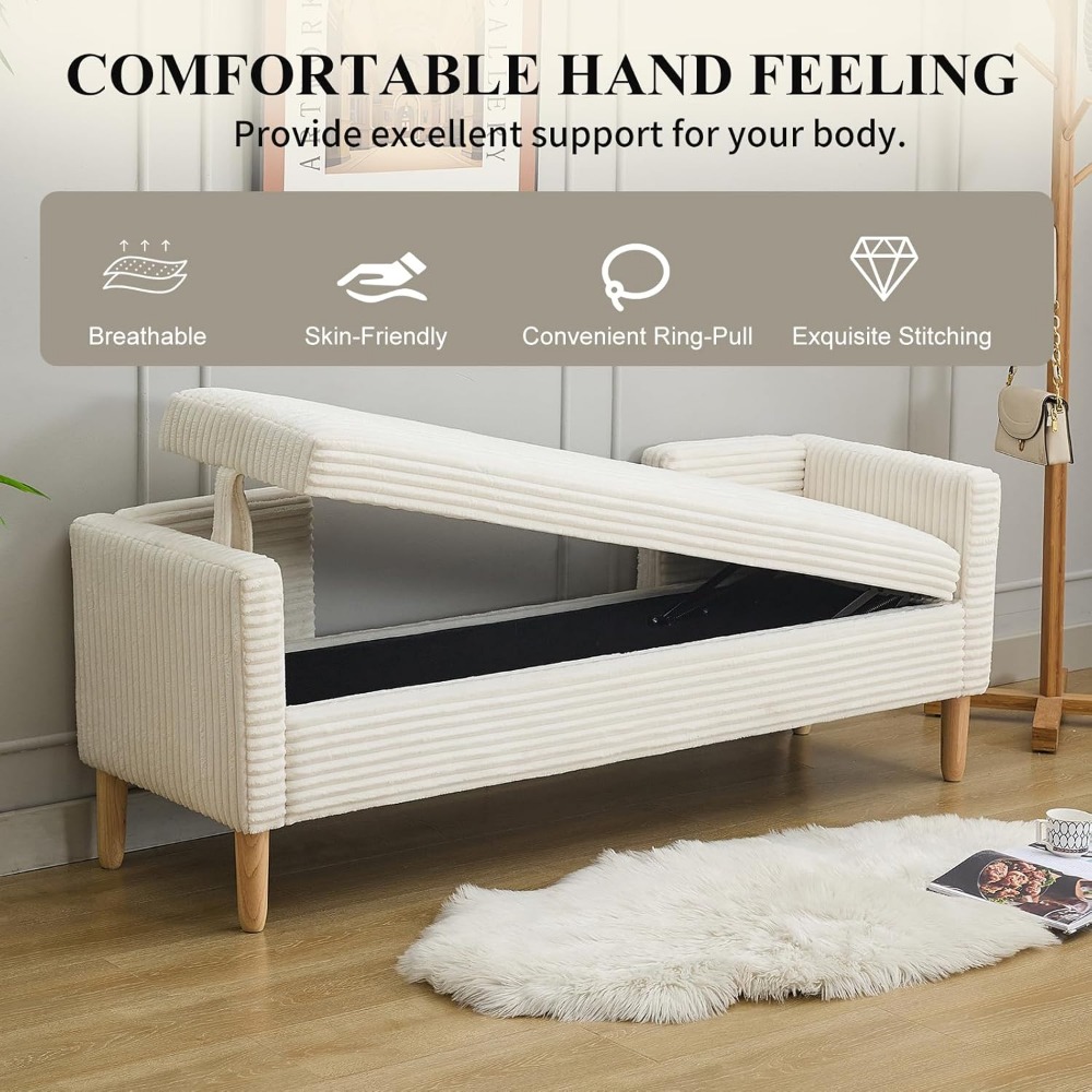Bedroom Furniture - Bangku Ujung Tempat Tidur dengan Kaki
