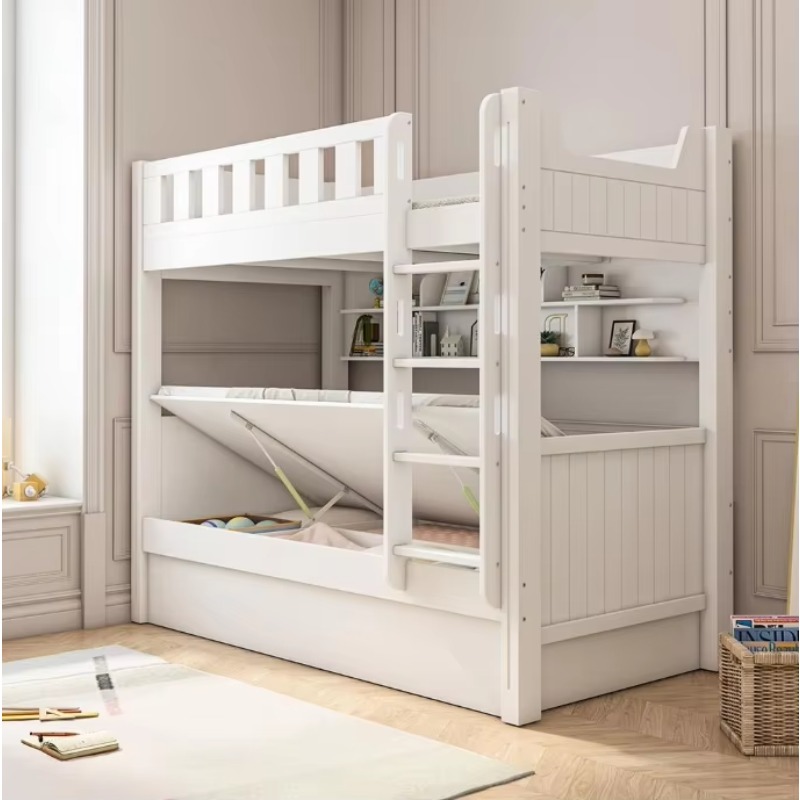 Bunk Bed With Stairs And Slide - Perabot Kamar Tidur Anak Tempat Tidur