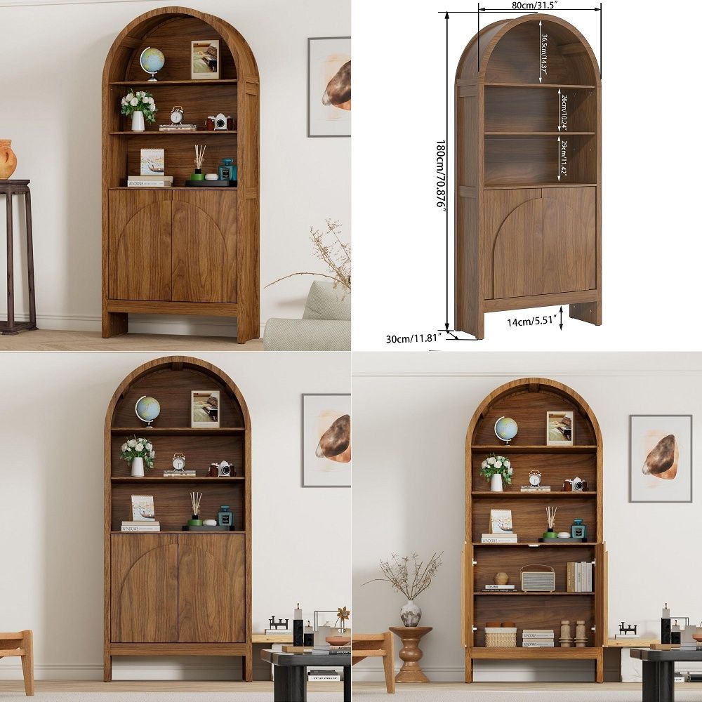 Storage - Lemari Pajangan Lengkung Century dengan Pintu,