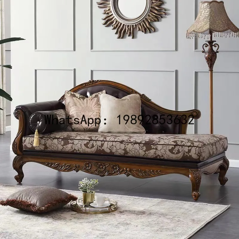 Sofas - H5.15 Sofa kayu solid, sofa kulit