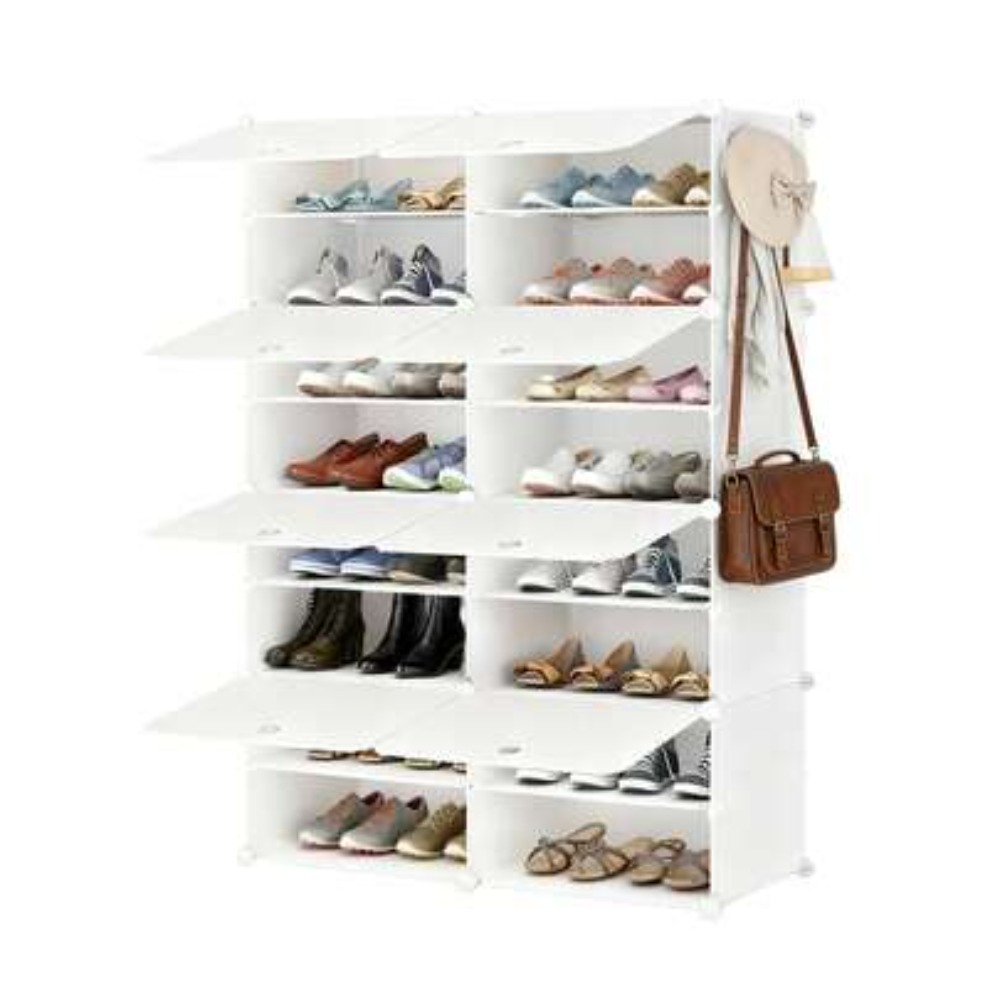 Shoe Rack Cabinet Narrow Entryway - Lemari Penyimpanan Sepatu 8 Lapis dengan