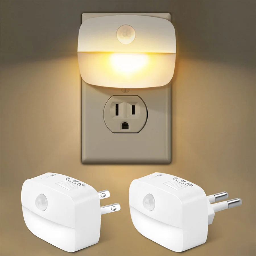 Floating Nightstand With Led Light - Lampu malam LED Sensor Gerakan EU