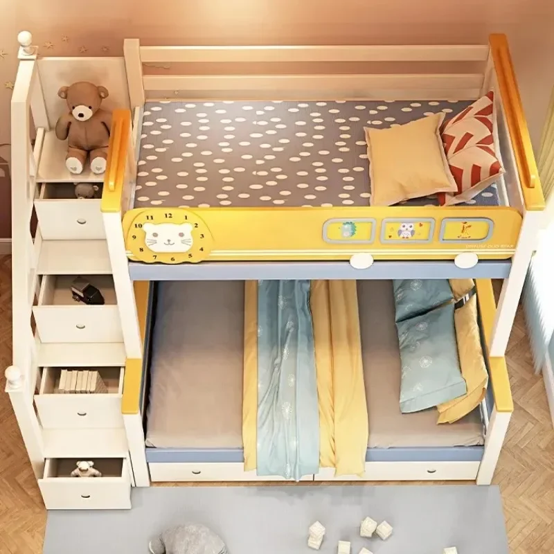 Tempat Tidur Tingkat Anak dari - Bunk Bed With Stairs And Slide ulasan dan harga