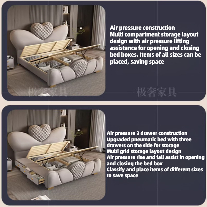 Rangka Tempat Tidur Ukuran Que - King Size Bed Frame With Storage Drawers ulasan dan harga