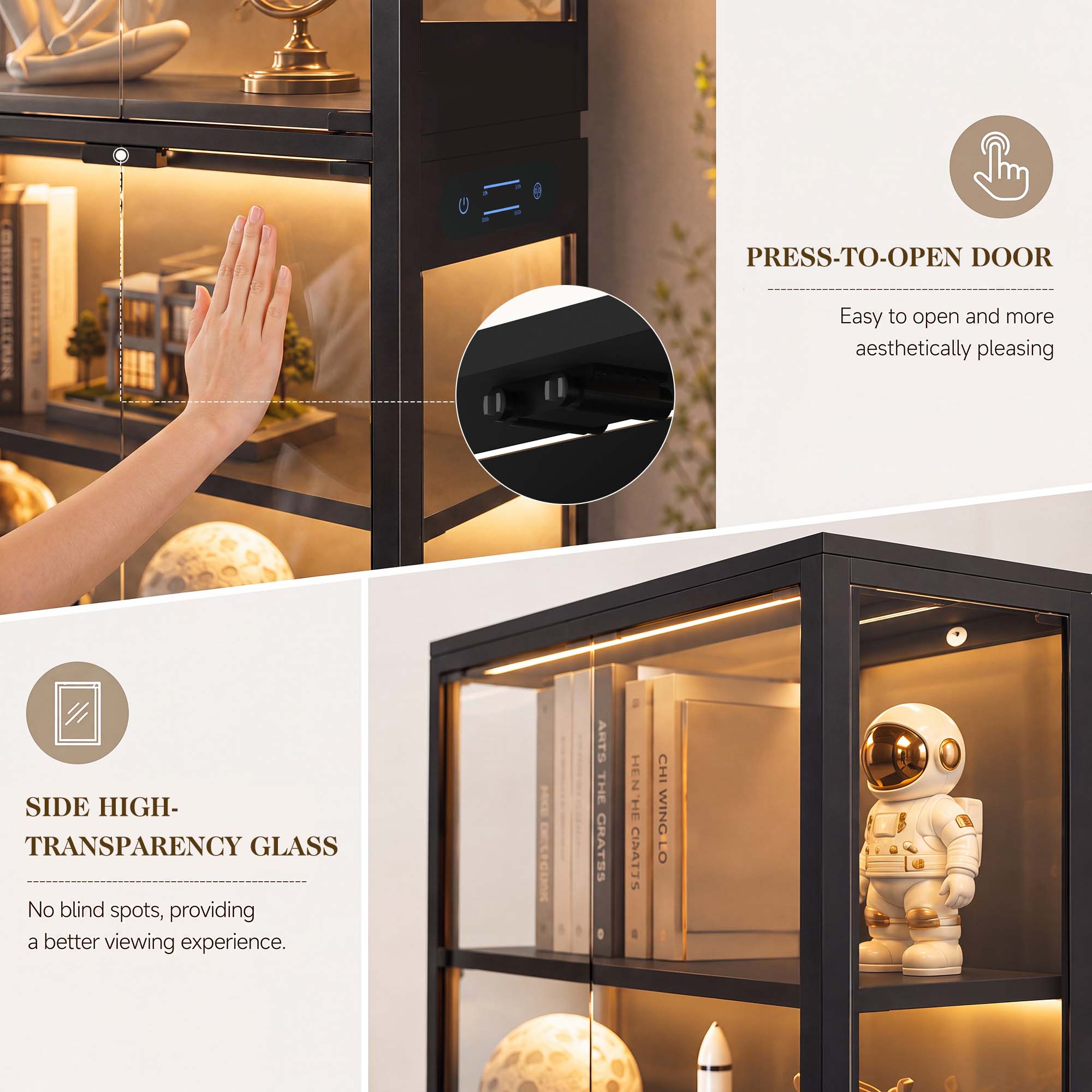 TCGBKAF Lemari Pajangan 5 Ting - Storage ulasan dan harga