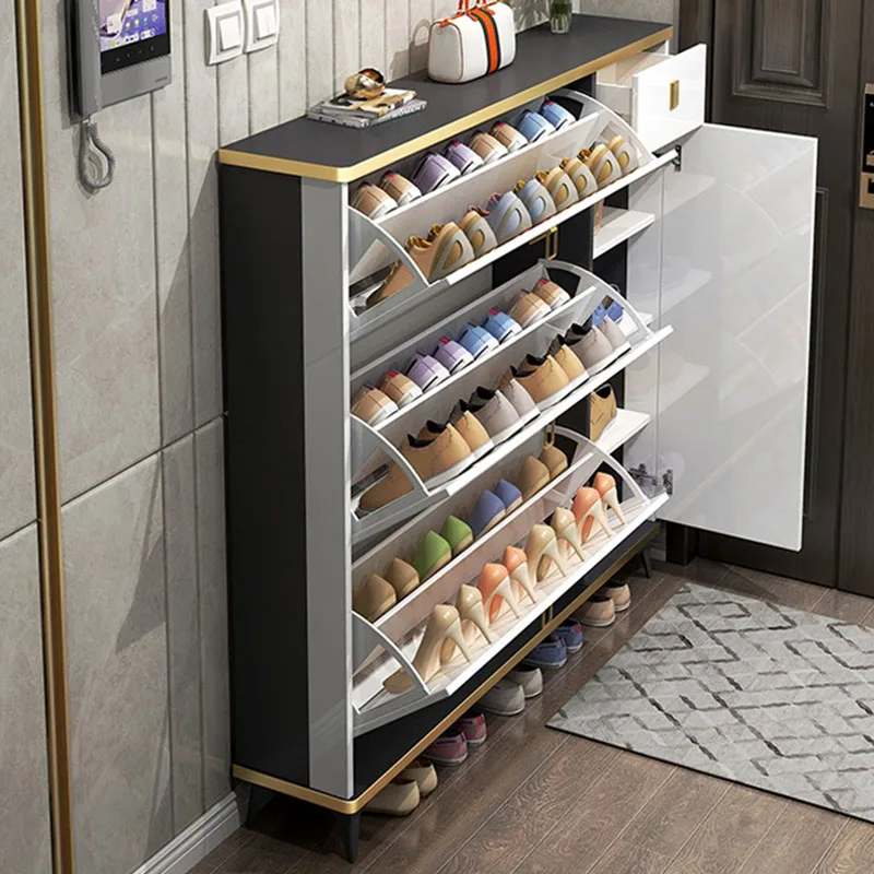 Lemari Sepatu Tipis dan Sempit - Shoe Rack Cabinet Narrow Entryway ulasan dan harga