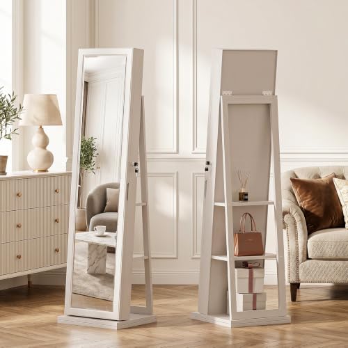 Lemari Perhiasan 4-In-1, Lemar - Full Length Mirror Jewelry Armoire ulasan dan harga