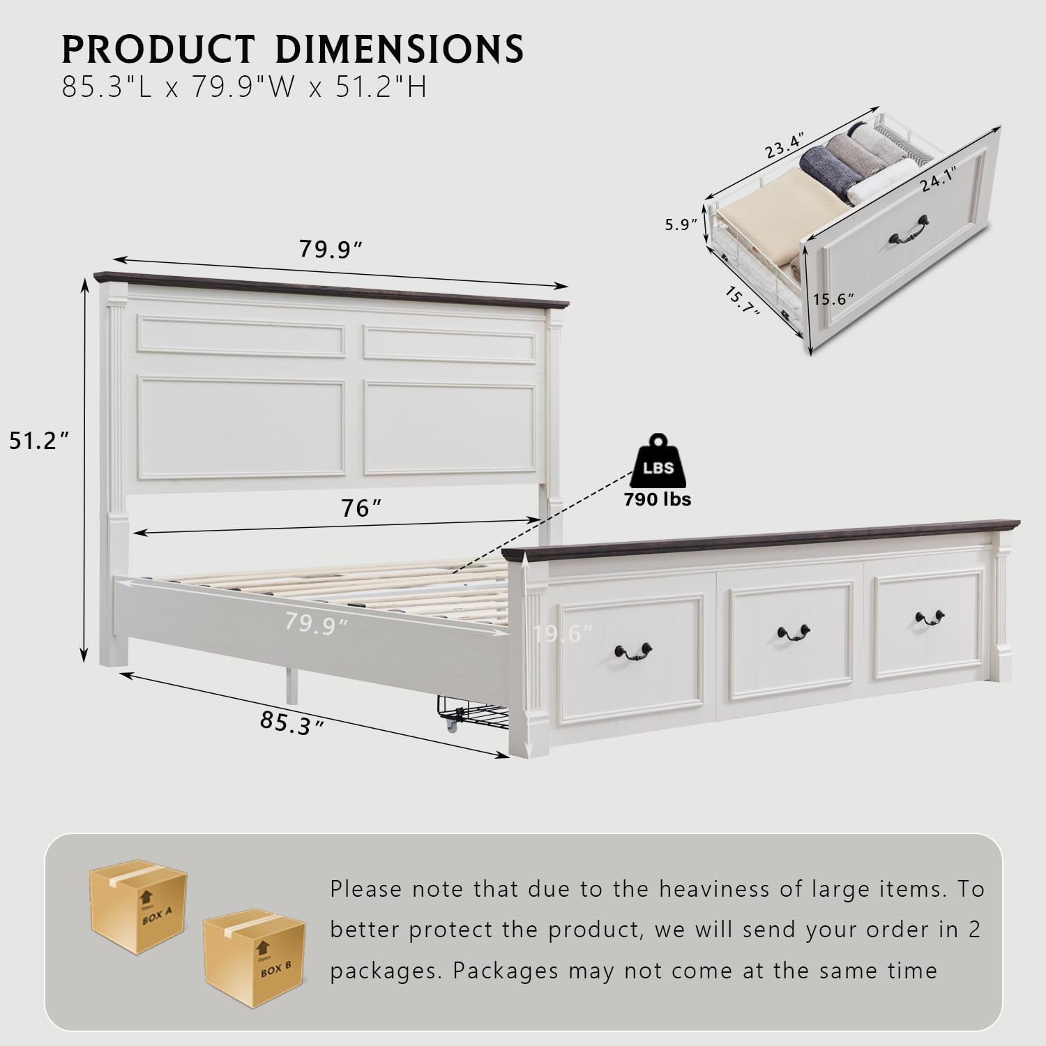 Rangka Tempat Tidur King Size  - King Size Bed Frame With Storage Drawers ulasan dan harga