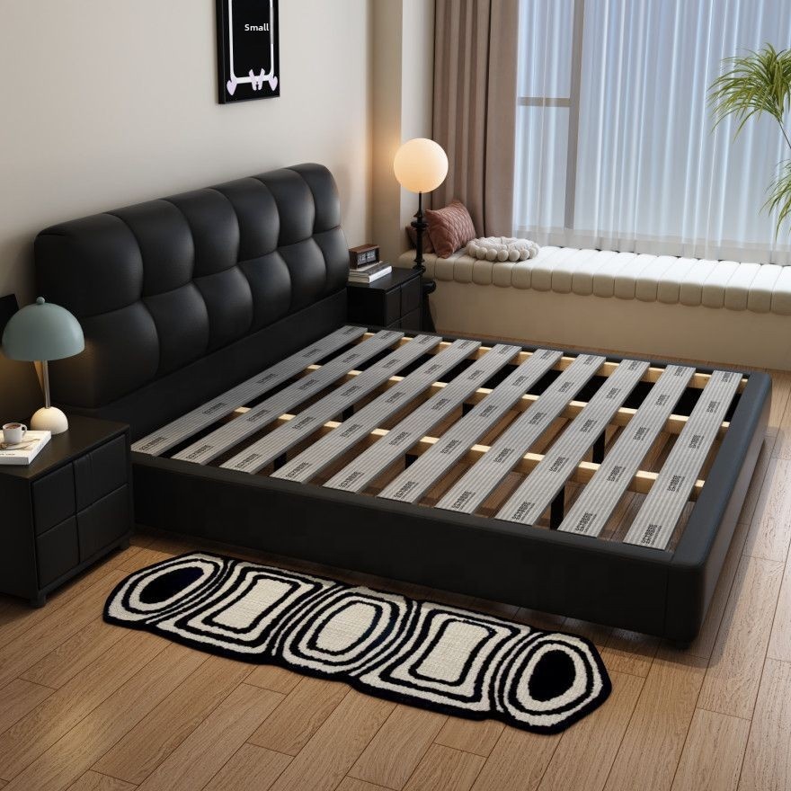 # Tempat Tidur Kulit Hitam Ber - King Size Bed Frame With Storage Drawers ulasan dan harga