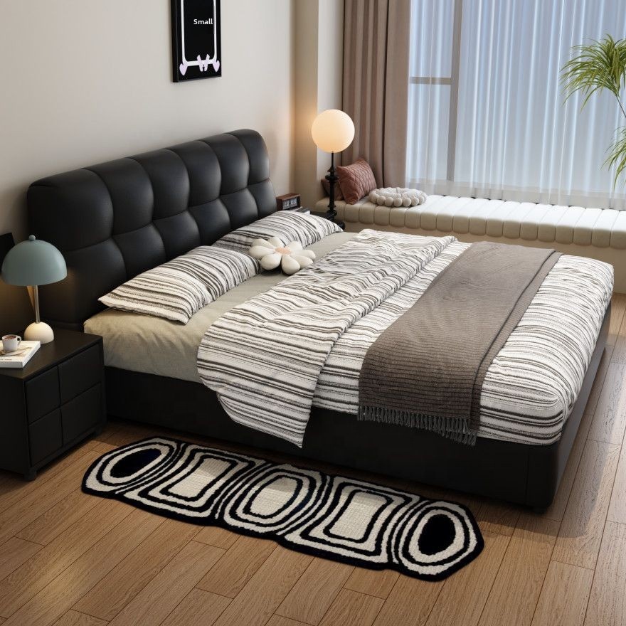 # Tempat Tidur Kulit Hitam Ber - King Size Bed Frame With Storage Drawers ulasan dan harga