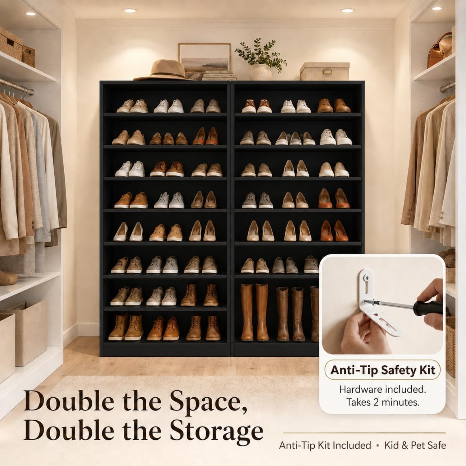 Rak Sepatu Tinggi 9 Tingkat un - Shoe Rack Cabinet Narrow Entryway ulasan dan harga