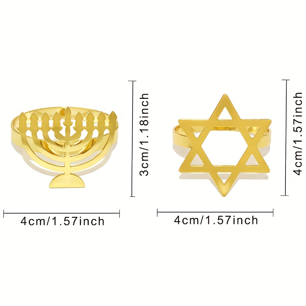 6 Buah Cincin Serbet Menorah H - Tables ulasan dan harga