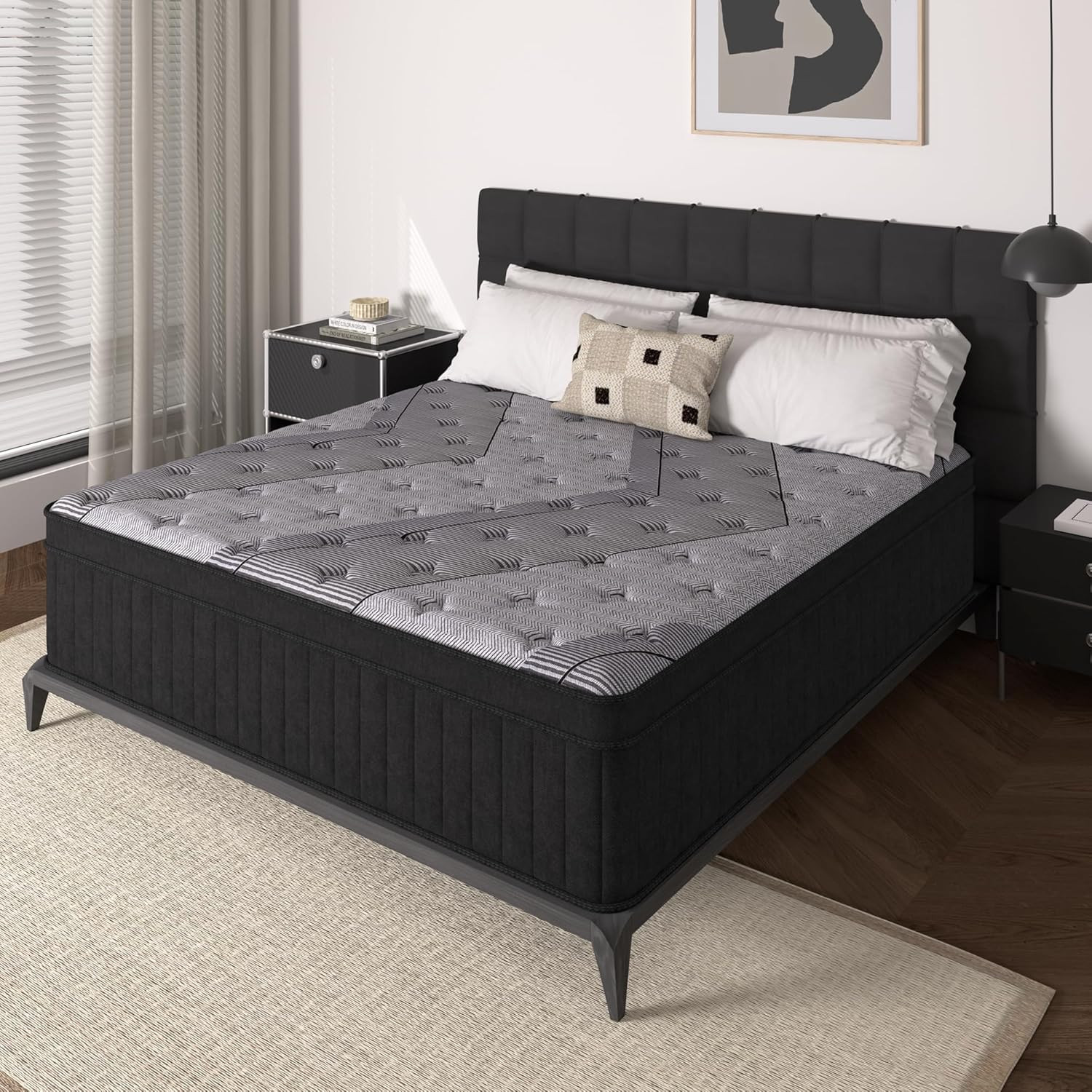 Kasur Ukuran Queen, Kasur Hybr - Memory Foam Mattress In A Box Queen ulasan dan harga
