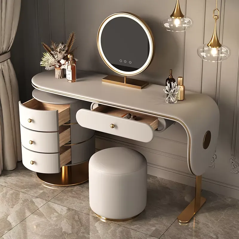 Set Meja Rias Kayu Berkualitas - Dressing Table Vanity With Lighted Mirror ulasan dan harga