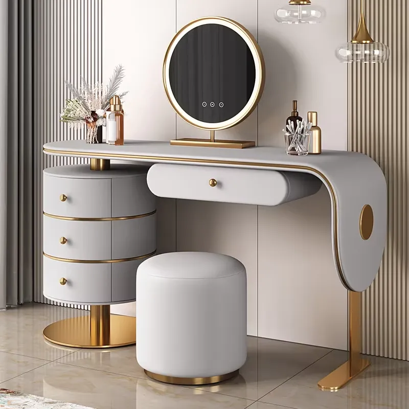 Set Meja Rias Kayu Berkualitas - Dressing Table Vanity With Lighted Mirror ulasan dan harga