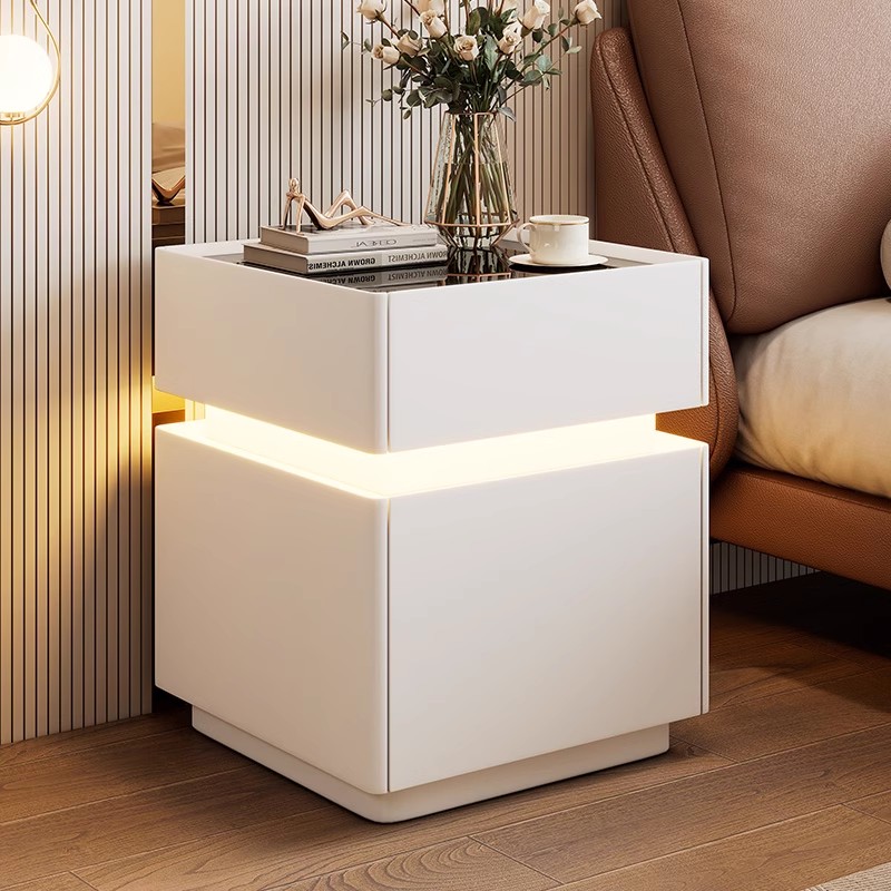 Meja Samping Tempat Tidur Pint - Solid Wood Nightstand 2 Drawers ulasan dan harga