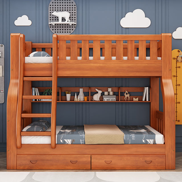 ko- Tempat Tidur Anak Dewasa B - Bunk Bed With Stairs And Slide ulasan dan harga