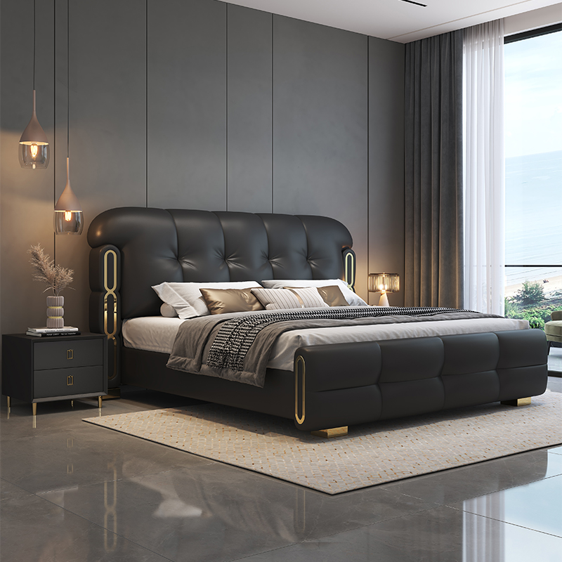 Set Tempat Tidur Kayu Mewah Mo - King Size Bed Frame With Storage Drawers ulasan dan harga
