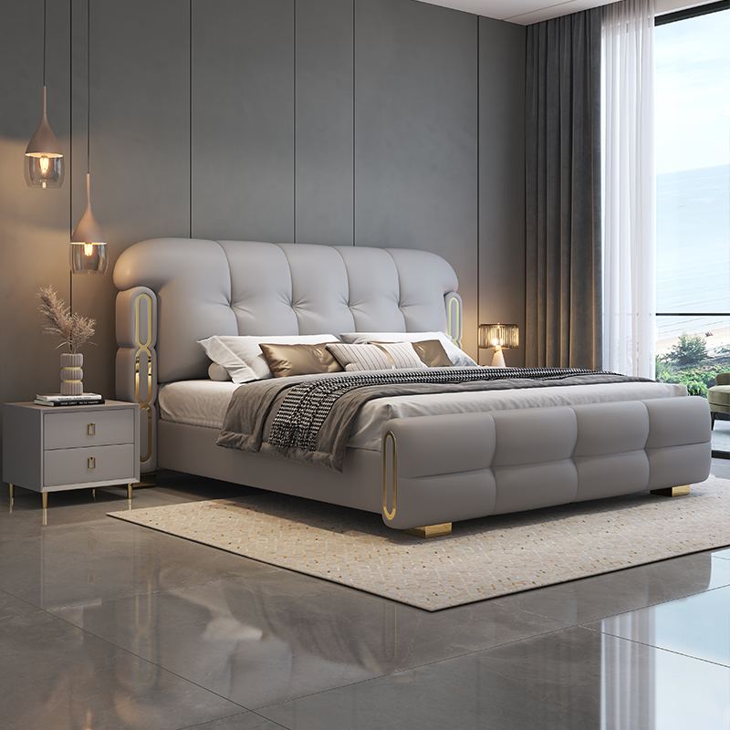 Set Tempat Tidur Kayu Mewah Mo - King Size Bed Frame With Storage Drawers ulasan dan harga