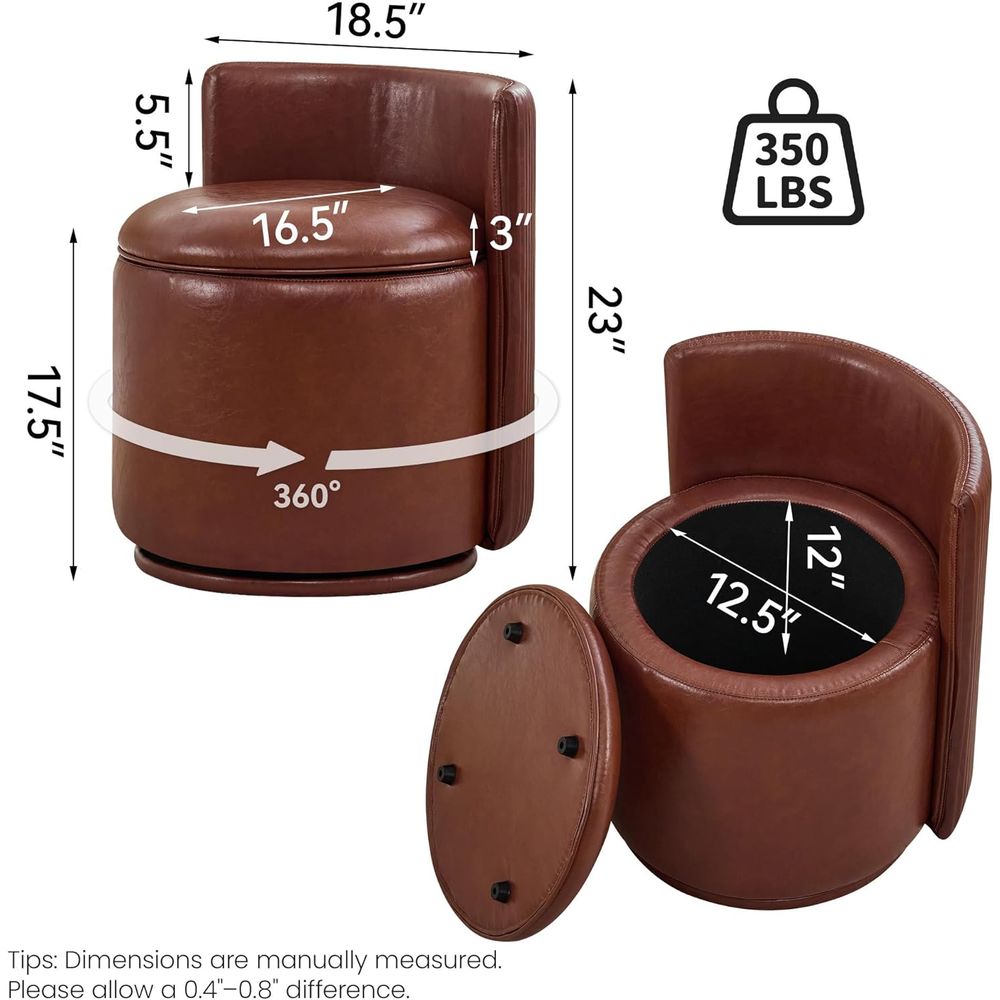 Kursi Rias Kulit Coklat dengan - Bedroom Furniture ulasan dan harga