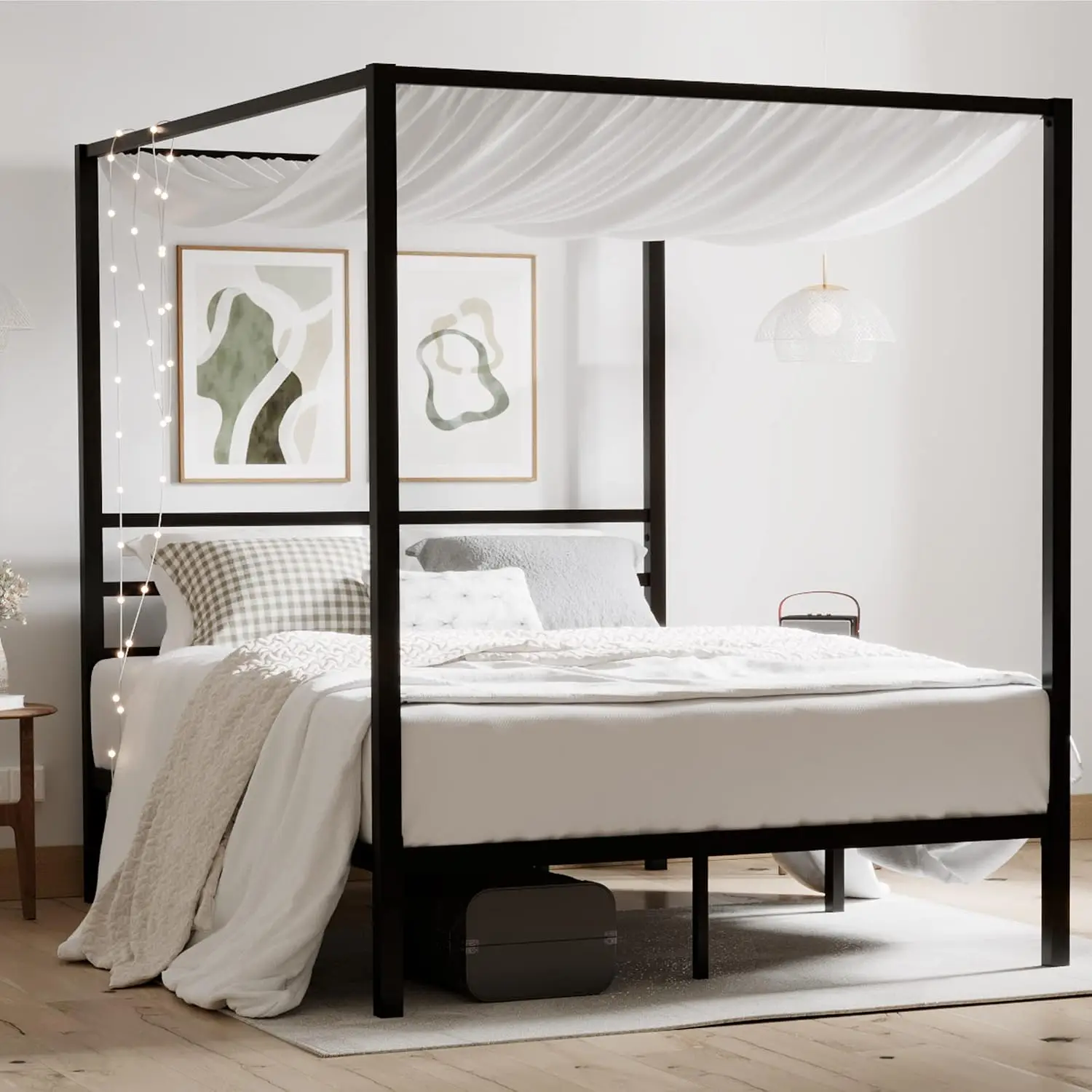 Rangka Tempat Tidur Kanopi Log - Canopy Bed Frame Metal Queen ulasan dan harga