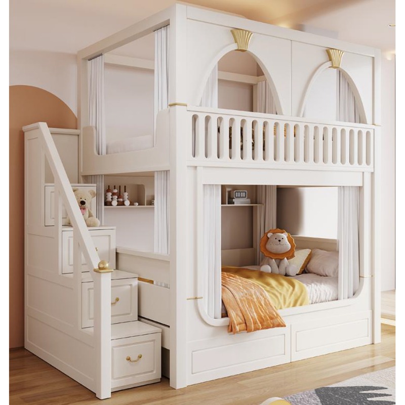 Tempat Tidur Tingkat Anak deng - Bunk Bed With Stairs And Slide ulasan dan harga