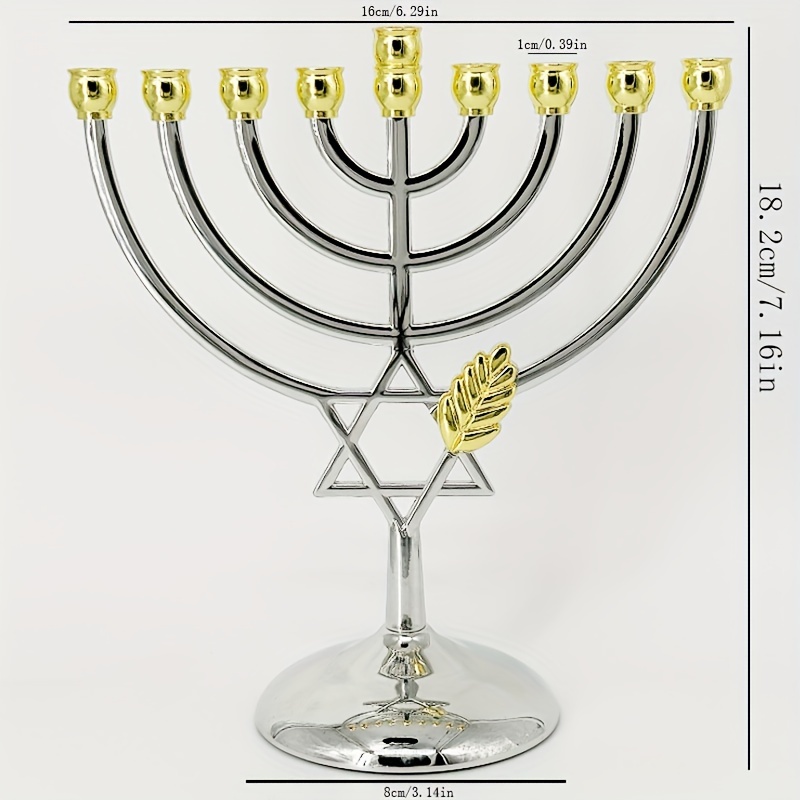 Tempat Lilin Hanukkah Menorah  - Tables ulasan dan harga