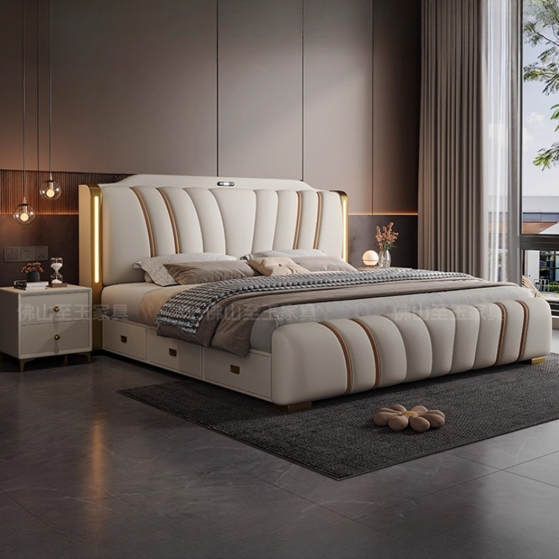 Tempat tidur kayu ukuran 180x2 - King Size Bed Frame With Storage Drawers ulasan dan harga