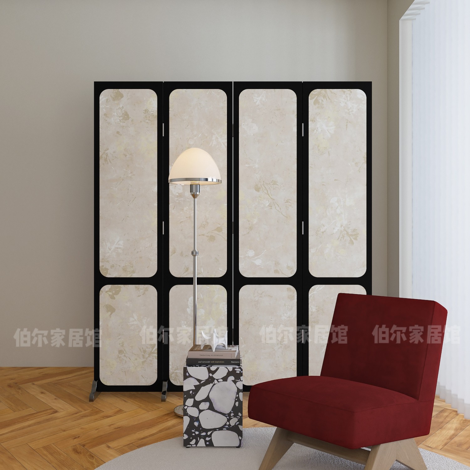 Partisi layar premium motif bu - Sofas ulasan dan harga