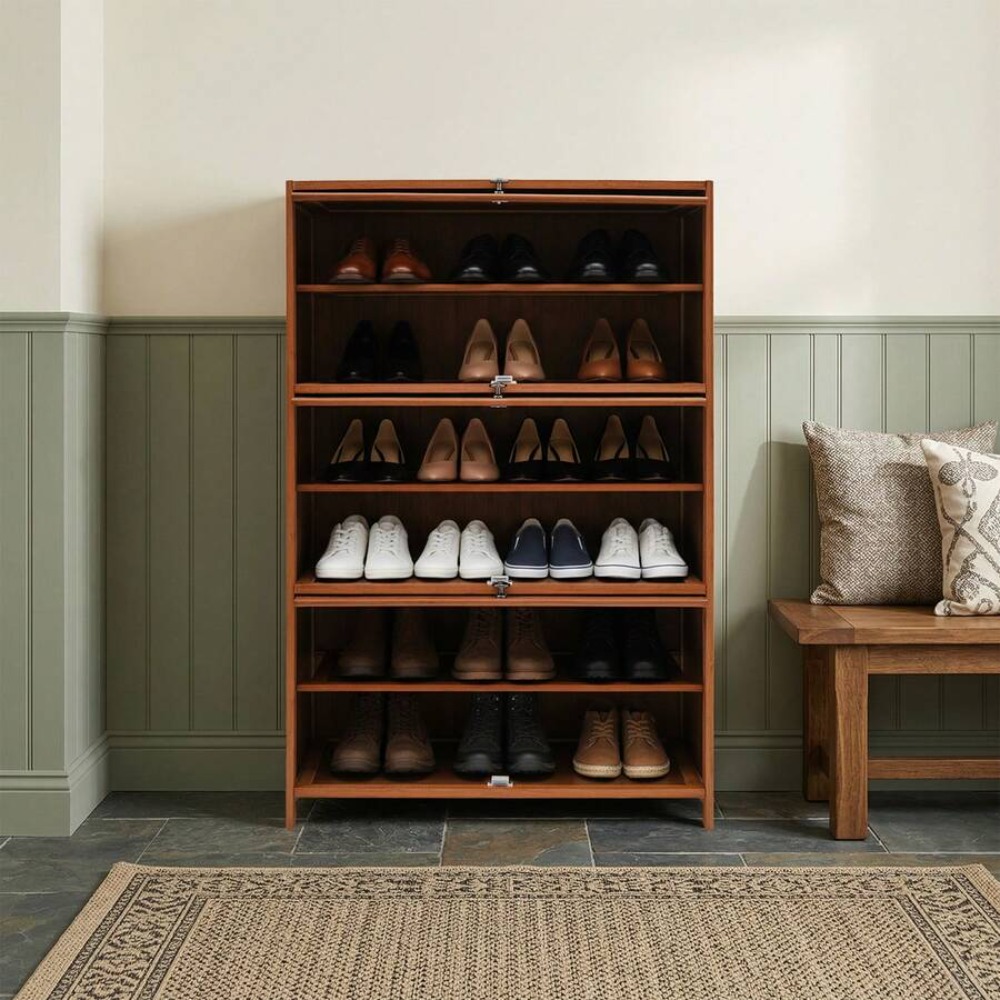 Rak Sepatu 7 Tingkat, Kabinet  - Shoe Rack Cabinet Narrow Entryway ulasan dan harga