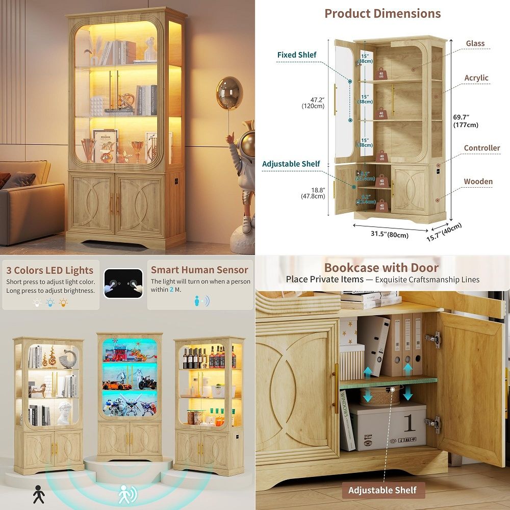 Lemari Pajangan dengan Pintu K - Storage ulasan dan harga