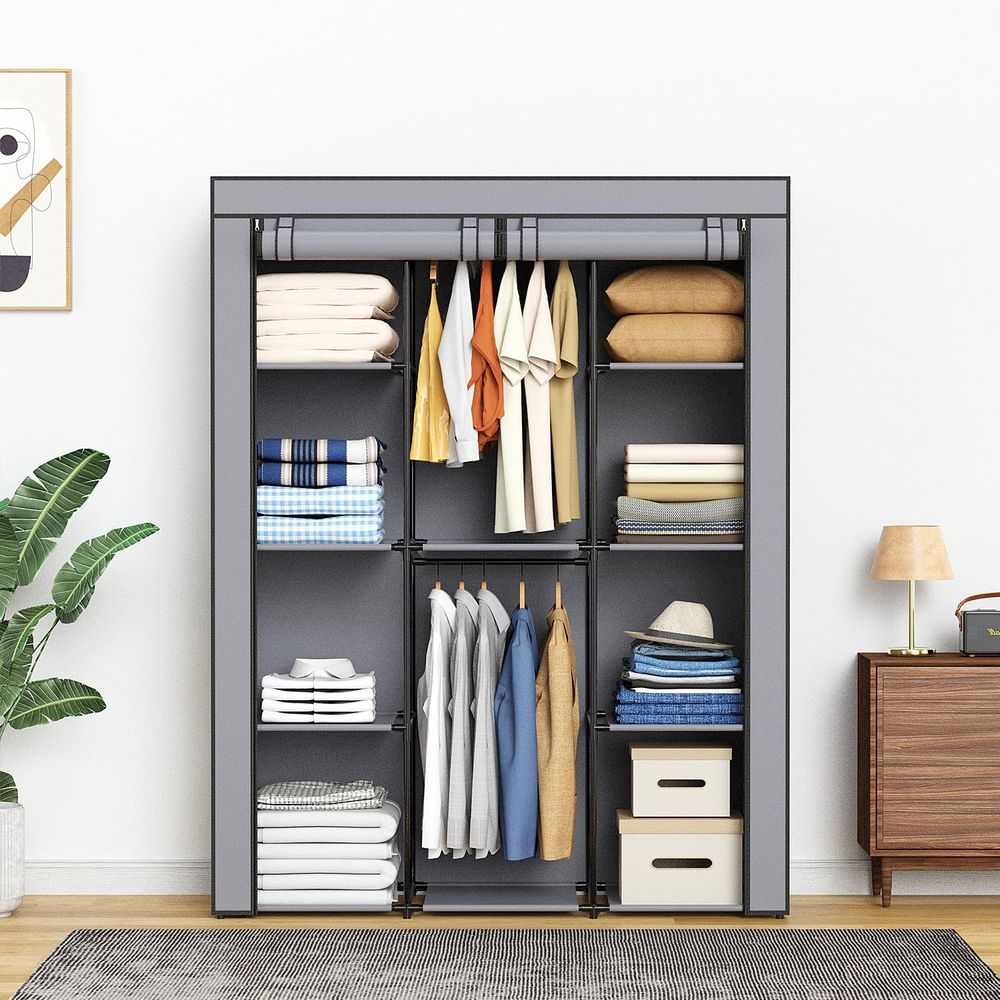 Lemari Pakaian Portabel, Lemar - Wardrobe Closet Portable Fabric Cover ulasan dan harga