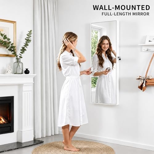Lemari Perhiasan yang Dapat Di - Full Length Mirror Jewelry Armoire ulasan dan harga