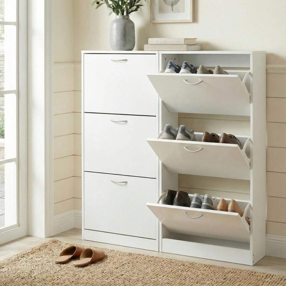Lemari Sepatu untuk Pintu Masu - Shoe Rack Cabinet Narrow Entryway ulasan dan harga