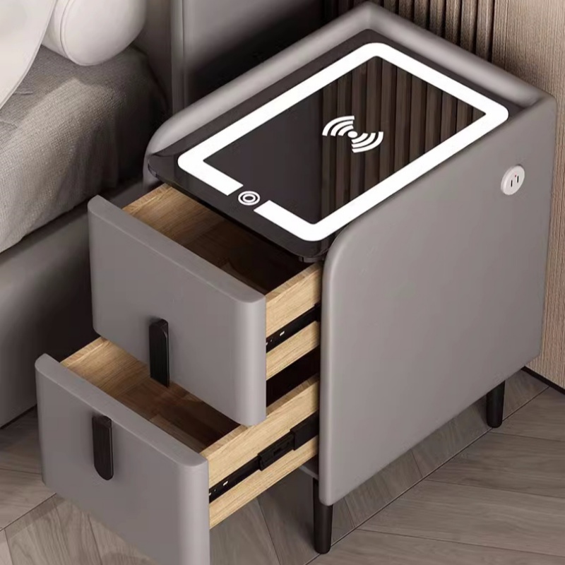 Meja Samping Tempat Tidur Pint - Solid Wood Nightstand 2 Drawers ulasan dan harga