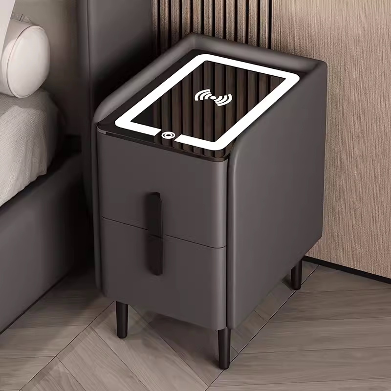 Meja Samping Tempat Tidur Pint - Solid Wood Nightstand 2 Drawers ulasan dan harga