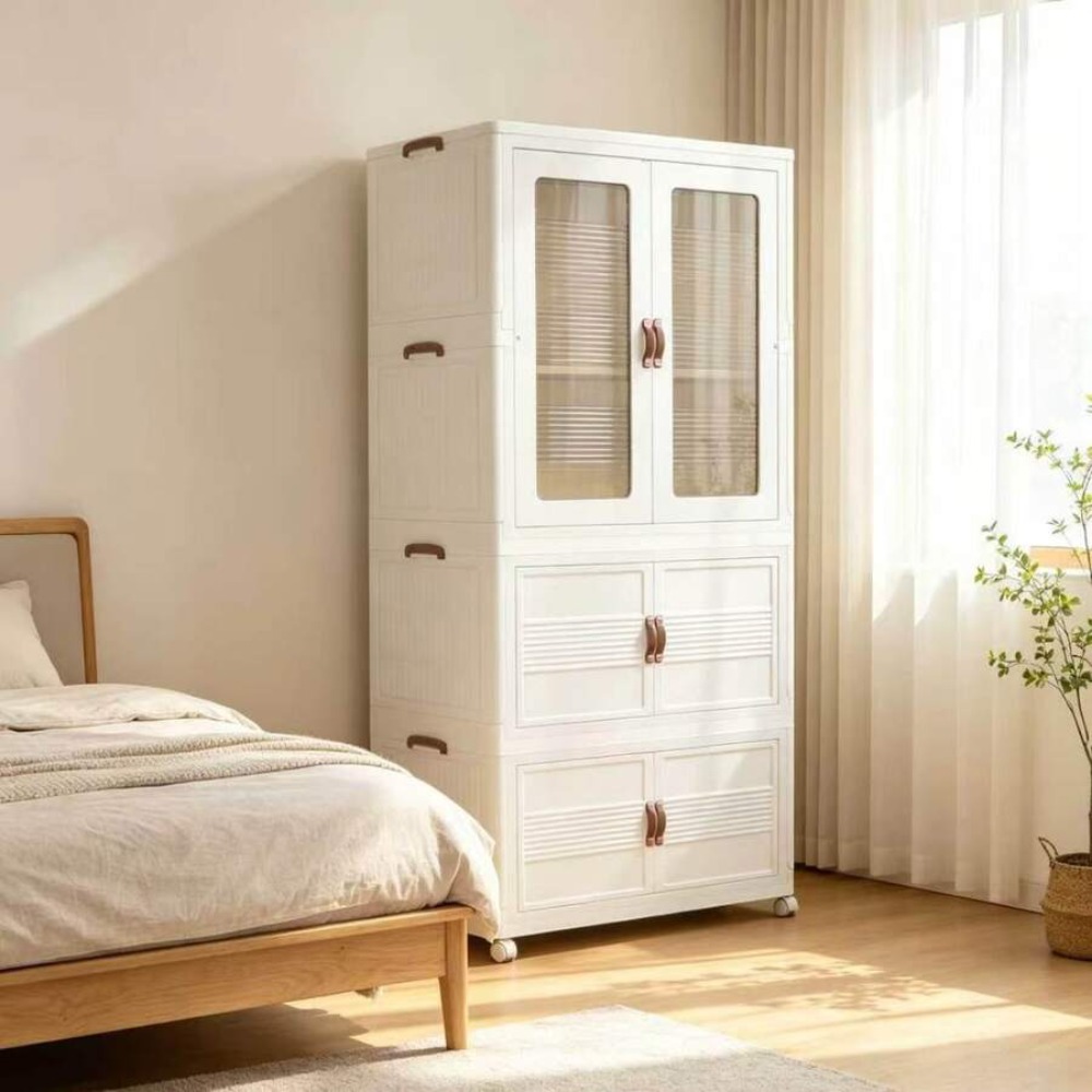 Unit Penyimpanan Pakaian Lipat - Wardrobe Closet Portable Fabric Cover ulasan dan harga