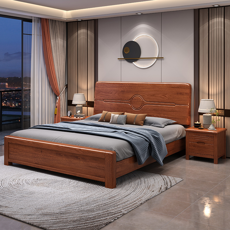 @￥Tempat Tidur Kayu Walnut Sol - Gas Lift Storage Bed Hydraulic ulasan dan harga