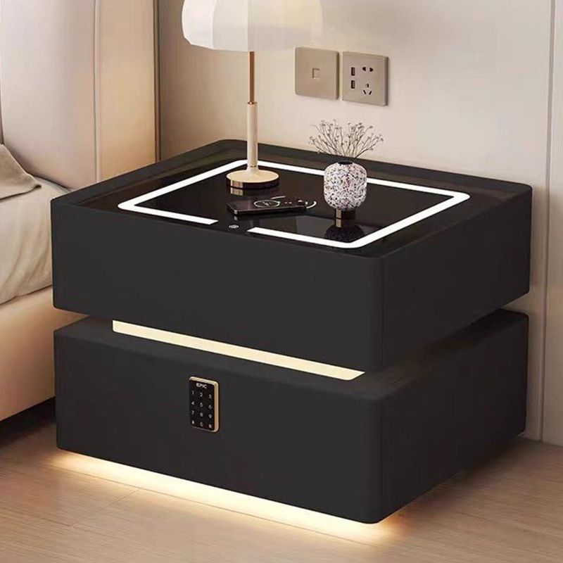 Meja samping tempat tidur kayu - Solid Wood Nightstand 2 Drawers ulasan dan harga
