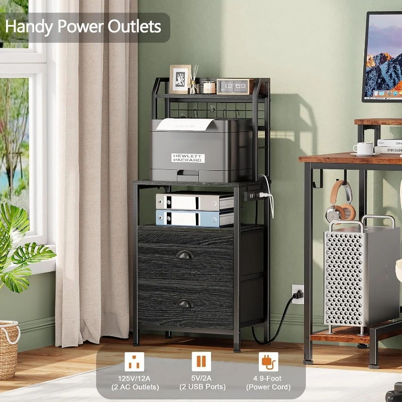 Meja Nakas Tinggi 40'' Dengan  - Solid Wood Nightstand 2 Drawers ulasan dan harga