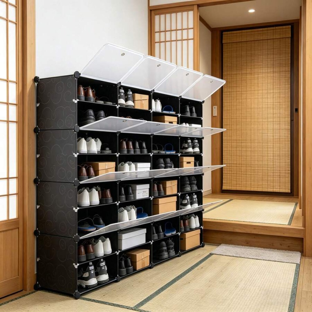 Rak Sepatu Portabel 8 Tingkat  - Shoe Rack Cabinet Narrow Entryway ulasan dan harga