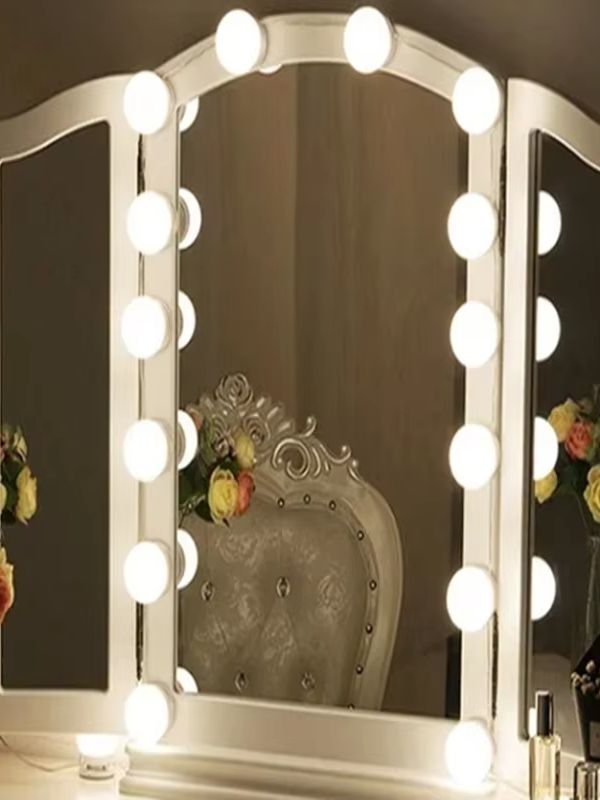 Lampu Cermin Rias Baru dengan  - Dressing Table Vanity With Lighted Mirror ulasan dan harga